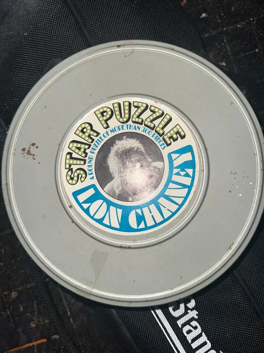 RARE VINTAGE 1967 COLLECTOR'S LON CHANEY CIRCULAR STAR PUZZLE IN CANISTER
